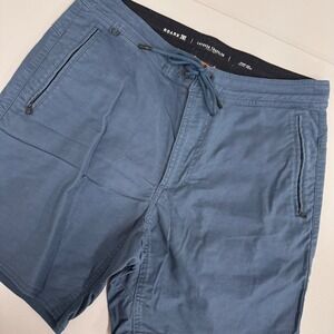 Roark Layover Traveler Shorts Mens 31 Blue Excellent Stretch Travel Utility